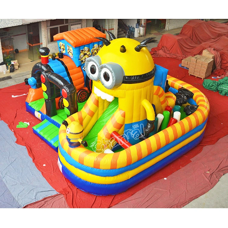 Minion Obstacle Playground Inflatable Kids Play Park