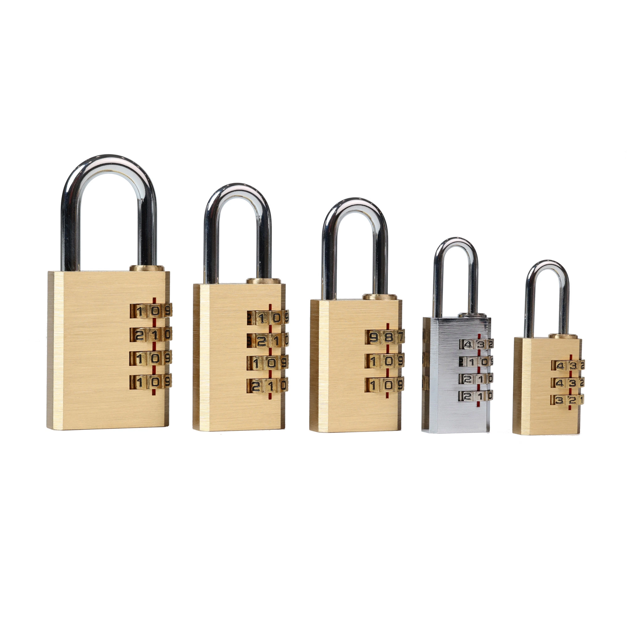 Combination 3 Candado Digital Password Brass Keyless Pad Lock Padlock with Harden Shackle