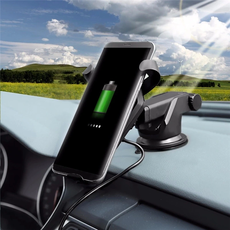 Universal Car Mobile Phone Holder Air Vent, Rotation Fast Qi Wireless Charger