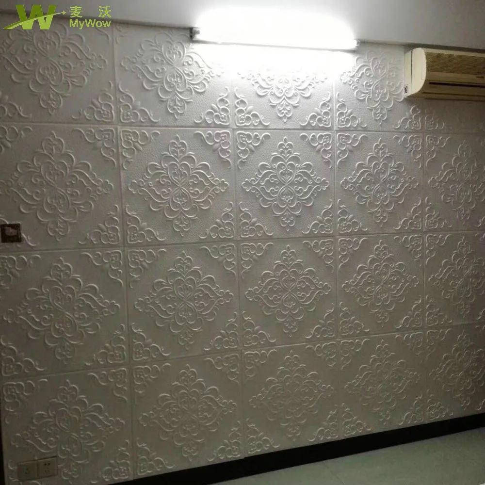 European Design 3D Foam Wall Panel Sticker with Self Adhesive