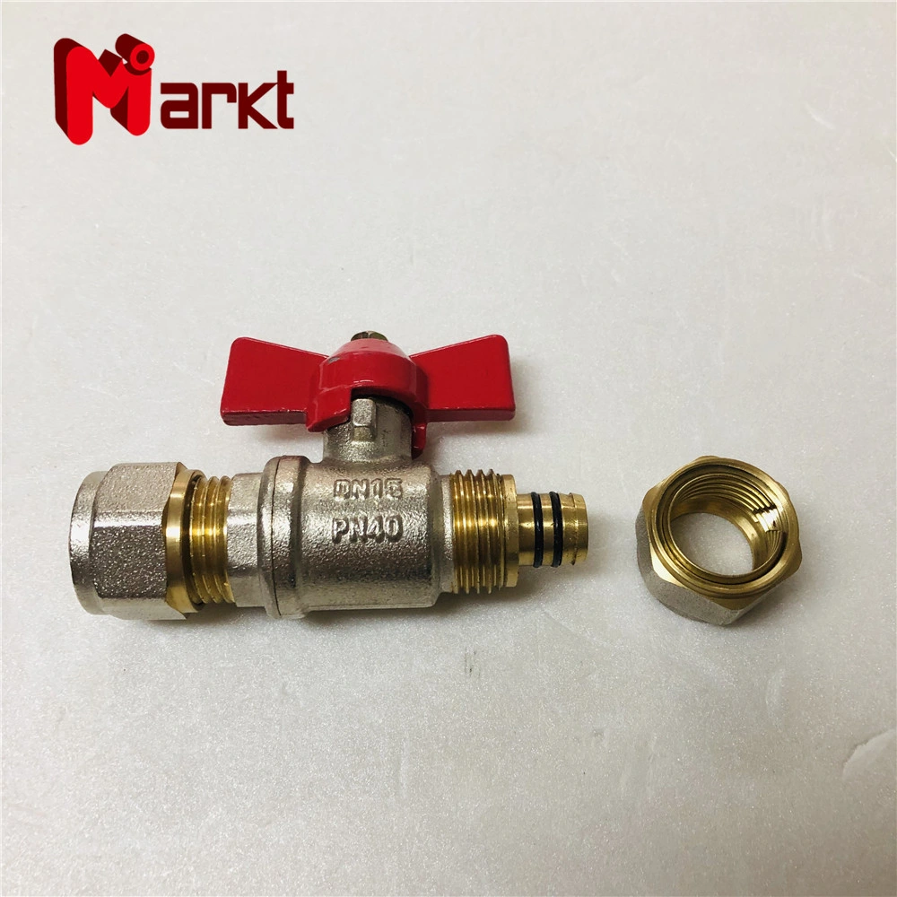 Pn40 1/2 Inch Brass Material Ball Valve for Gas System