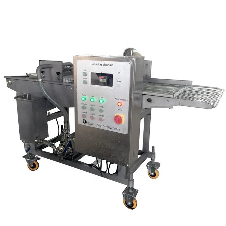 Meat Poultry Seafood Coating Machinebattering Machine /Fast Food Battering Machine