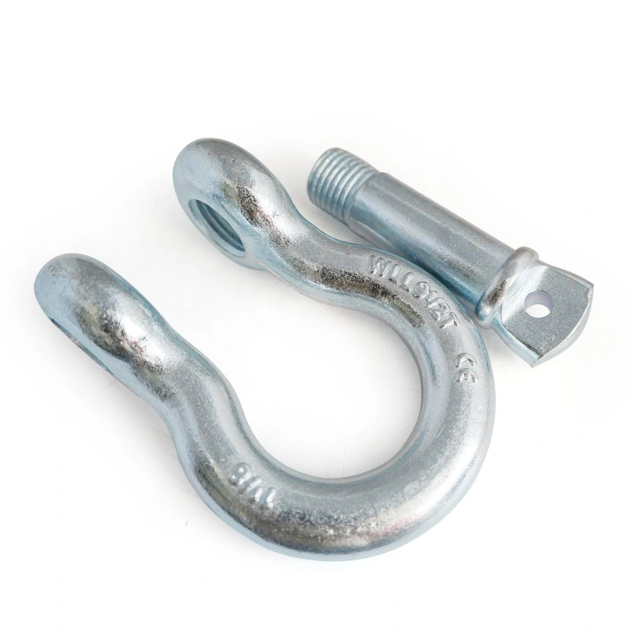 Heavy Duty U. S. Type Galvanized Steel Forged Screw Pin Anchor Bow Lifting Marine Rigging Shackle