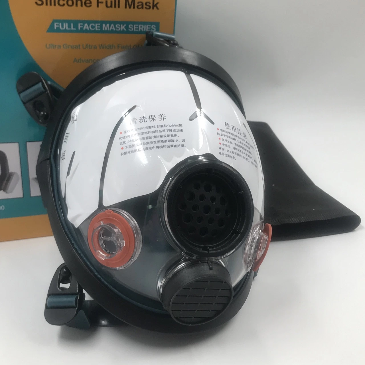 Full Face Organic Vapor Respirator Protective Eye & Nose Shield with Anti-Fog Mask