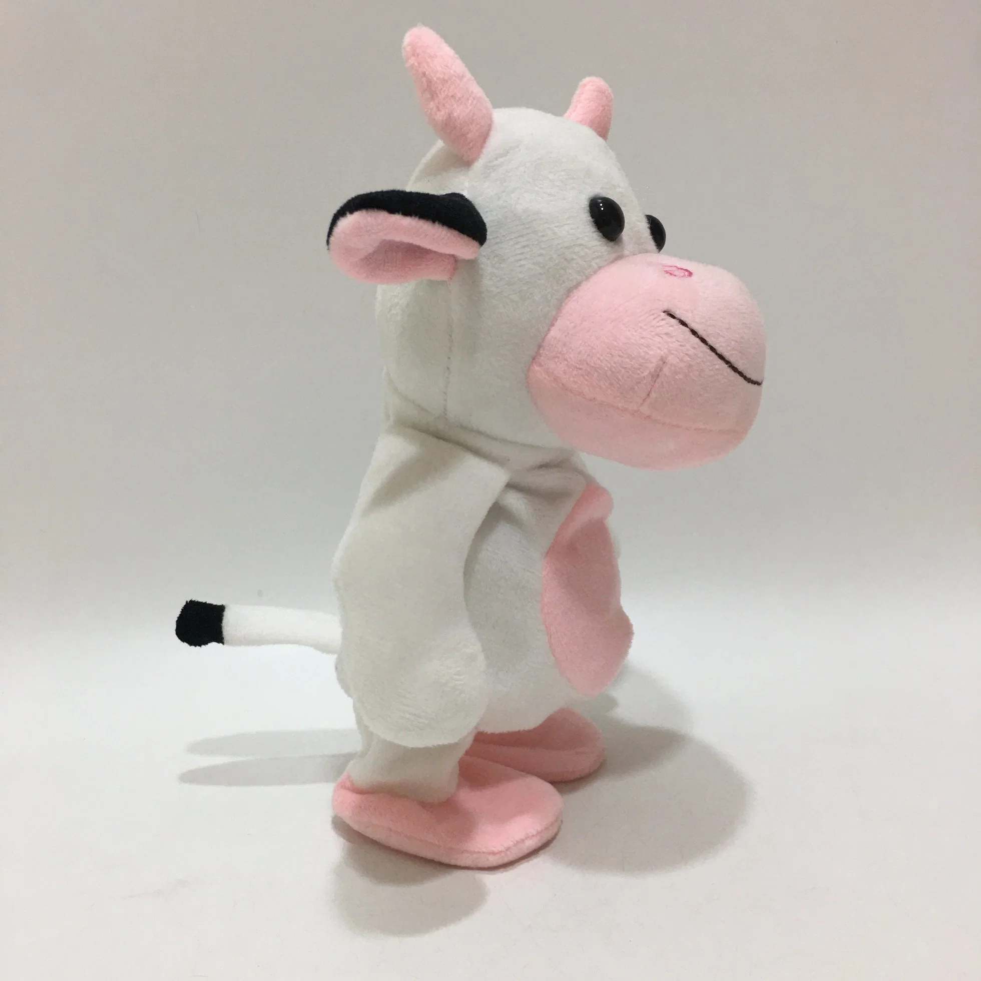 OEM Customize Cow Voice Recording & Repeating and Walking Plush Toy