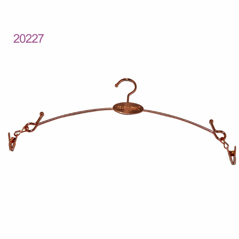 Feuillet personnalisé de luxe aucun métal Or Lingerie Lingerie Hanger