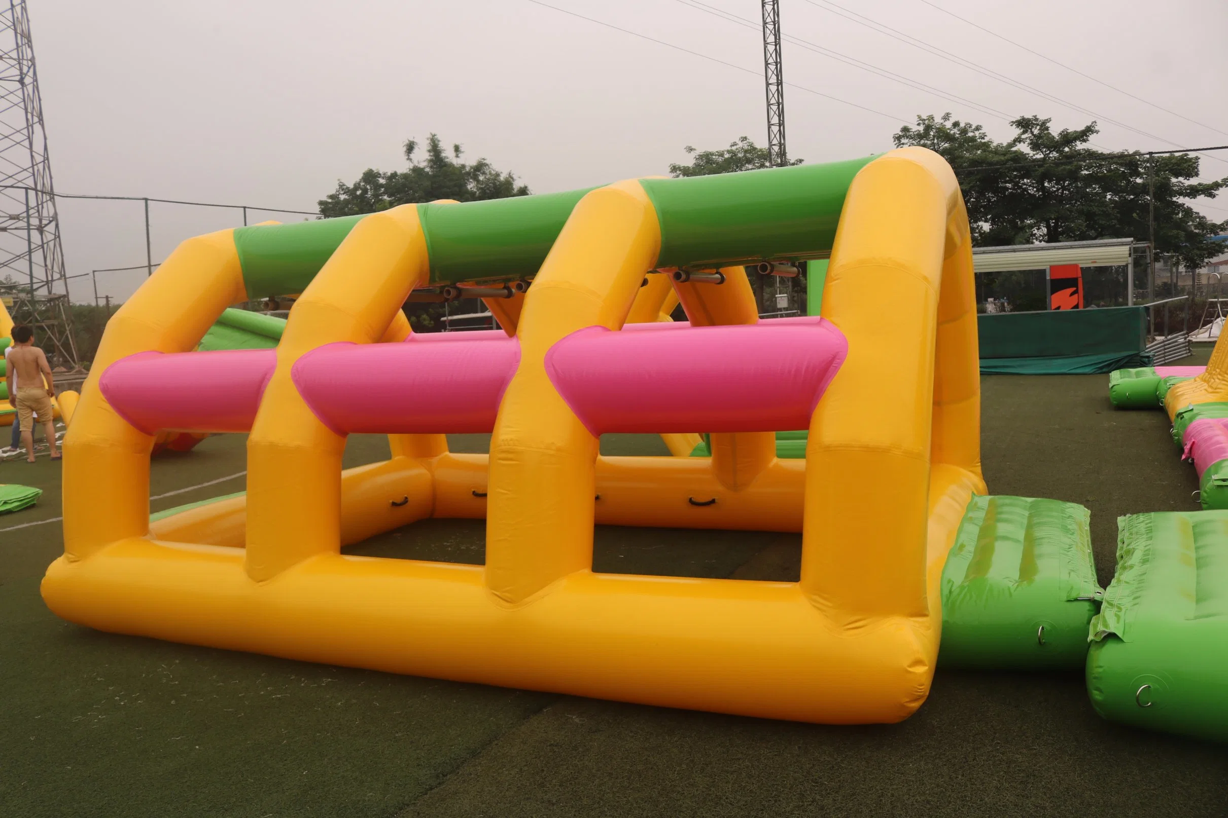 Customized Inflatable Floating Water Park Swing Slide Seesaw for Adult