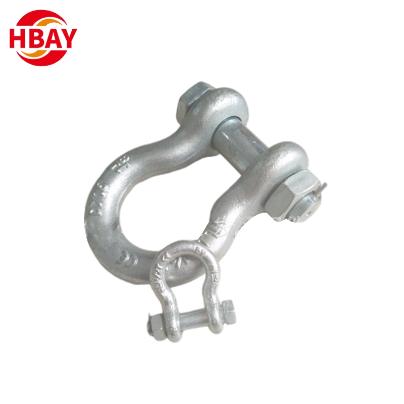 DIP caliente galvanizado G2150/2130 perno de seguridad Dee Shackle