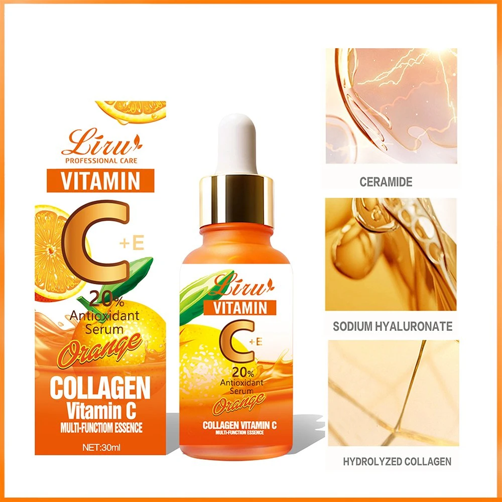 Liru Vitamin C Gesichtsaufhellung reduziert Melanin hellt Serum Hautpflege Essenz