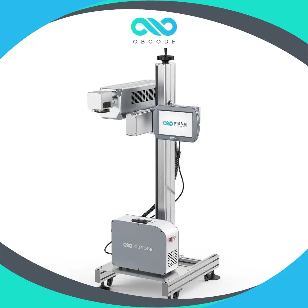 Série C Qbcode máquina de marcação a laser de CO2 para as sapatas de pano//Têxteis com marcação CE