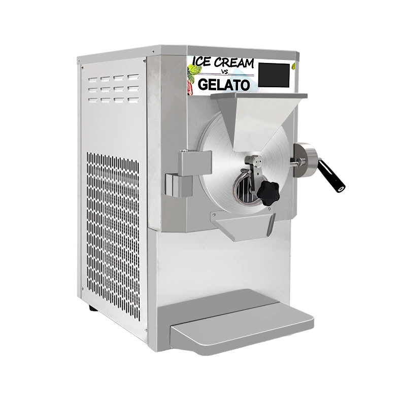 2023 Table Top Início utilizar congelador de lotes Gelato em aço inoxidável