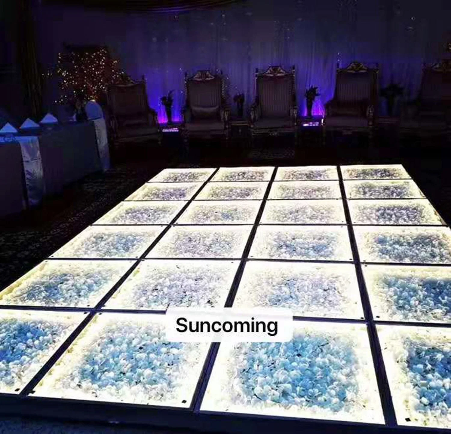 2019 Flower Wedding Dance Floor 3D Infinity Mirror Dancing Floor LED for Sale