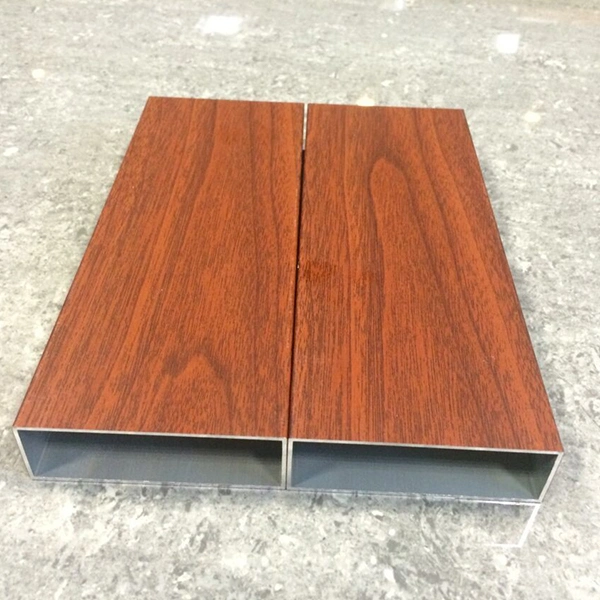 Powder Coating Wooden Color Aluminium Extrusion Profile Popular Hot Sale Aluminum Extrusion