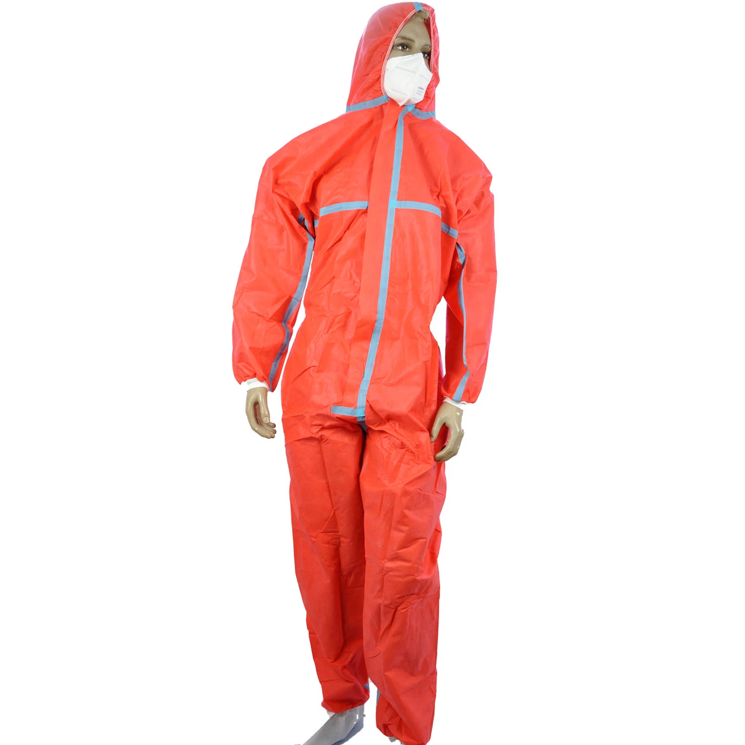 Disposable Type 5 6 SMS Ss PP PE Nonwoven Safety Coverall