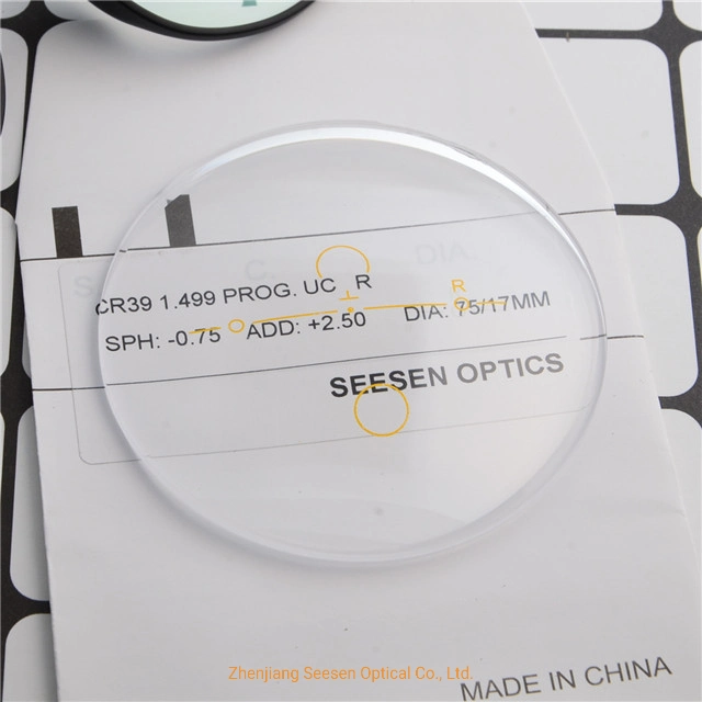 Multifocal Lenses Supplier Cr39 Progressive UC Lens Ophthalmic Lenses Spectacles