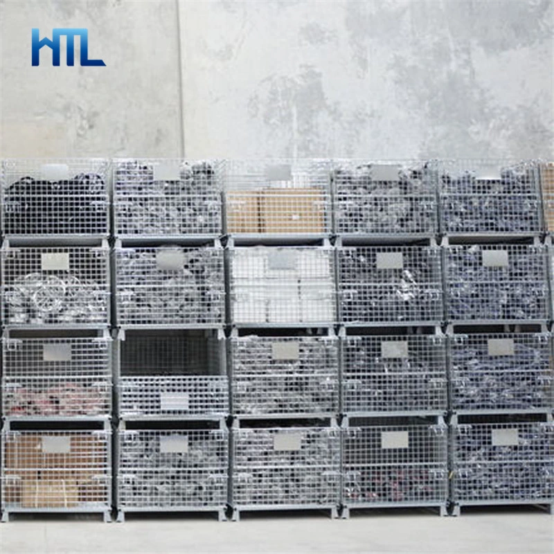 Customized Agriculture Industry Steel Wire Mesh Stackable Portable Storage Container