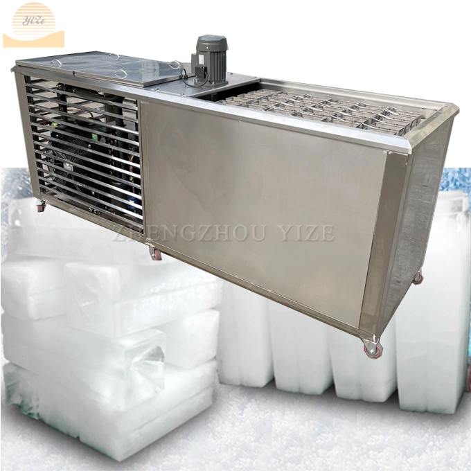 Industrial Big Capacity Block Ice Maker Machine USA 2 3 Tons Small 500kg 1ton Ice Block Making Machine Price