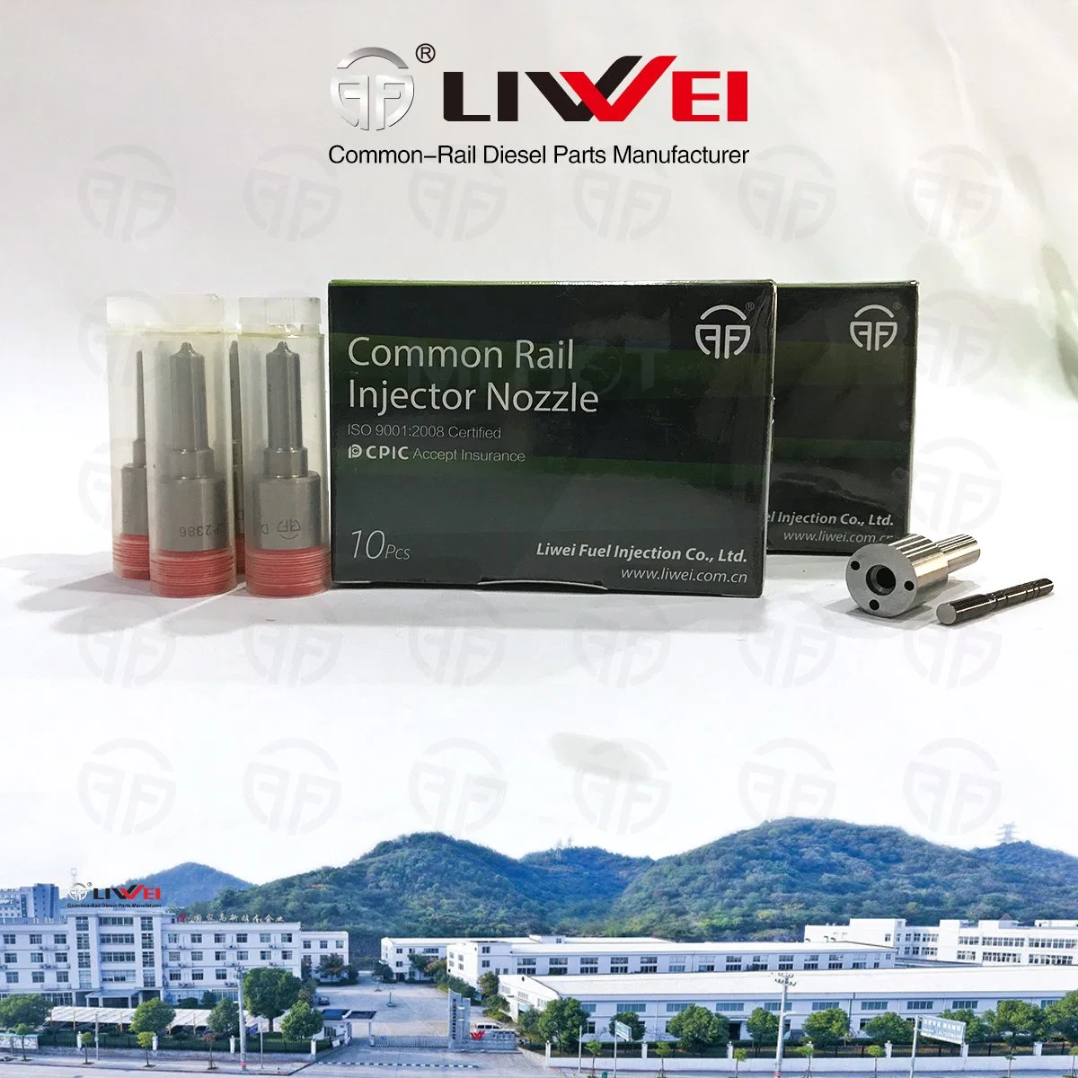 Liwei Brand Fuel Nozzle Dlla 154p 1795 for Common Rail Diesel Injector 0 445 120 147