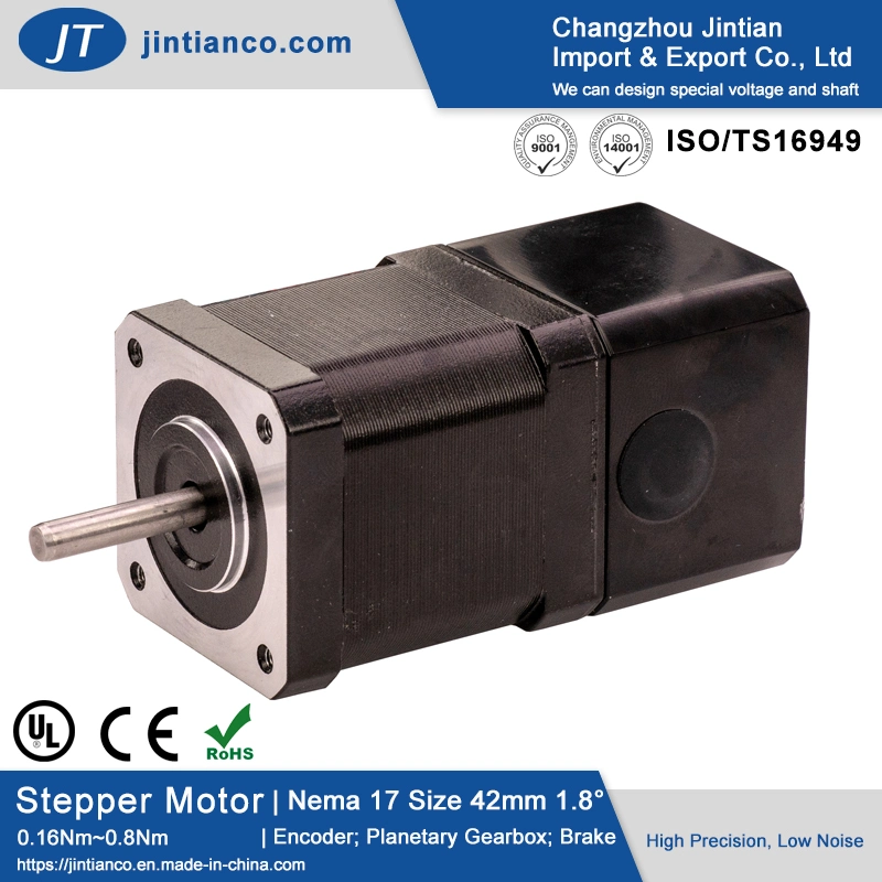 NEMA 17 0.9/1.8 Degree Electric Step Stepper Motor with Permanent Magnet Brake