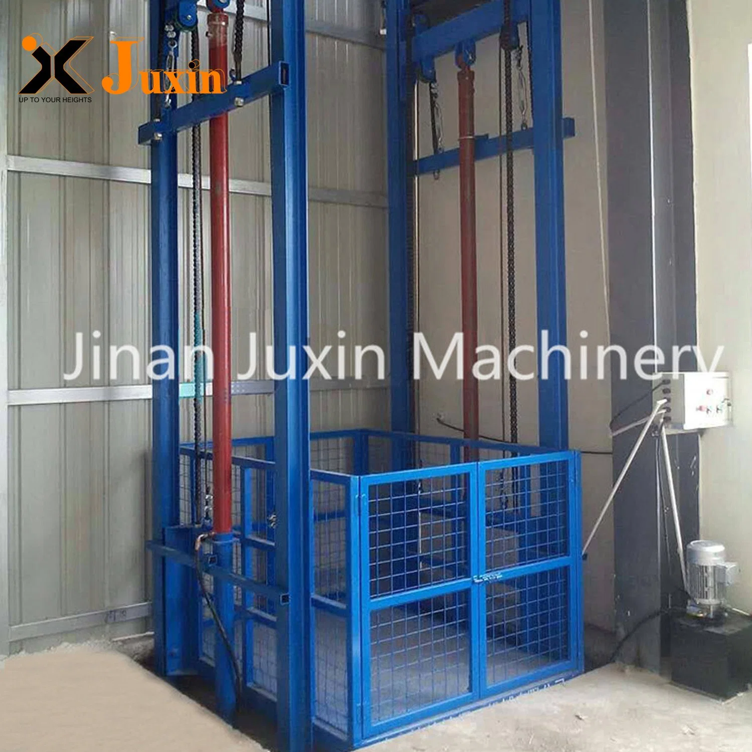 Juxin Industrial Hydraulic Electric Vertical Freight Lift Platform Warehouse Cargo Elevator for Goods