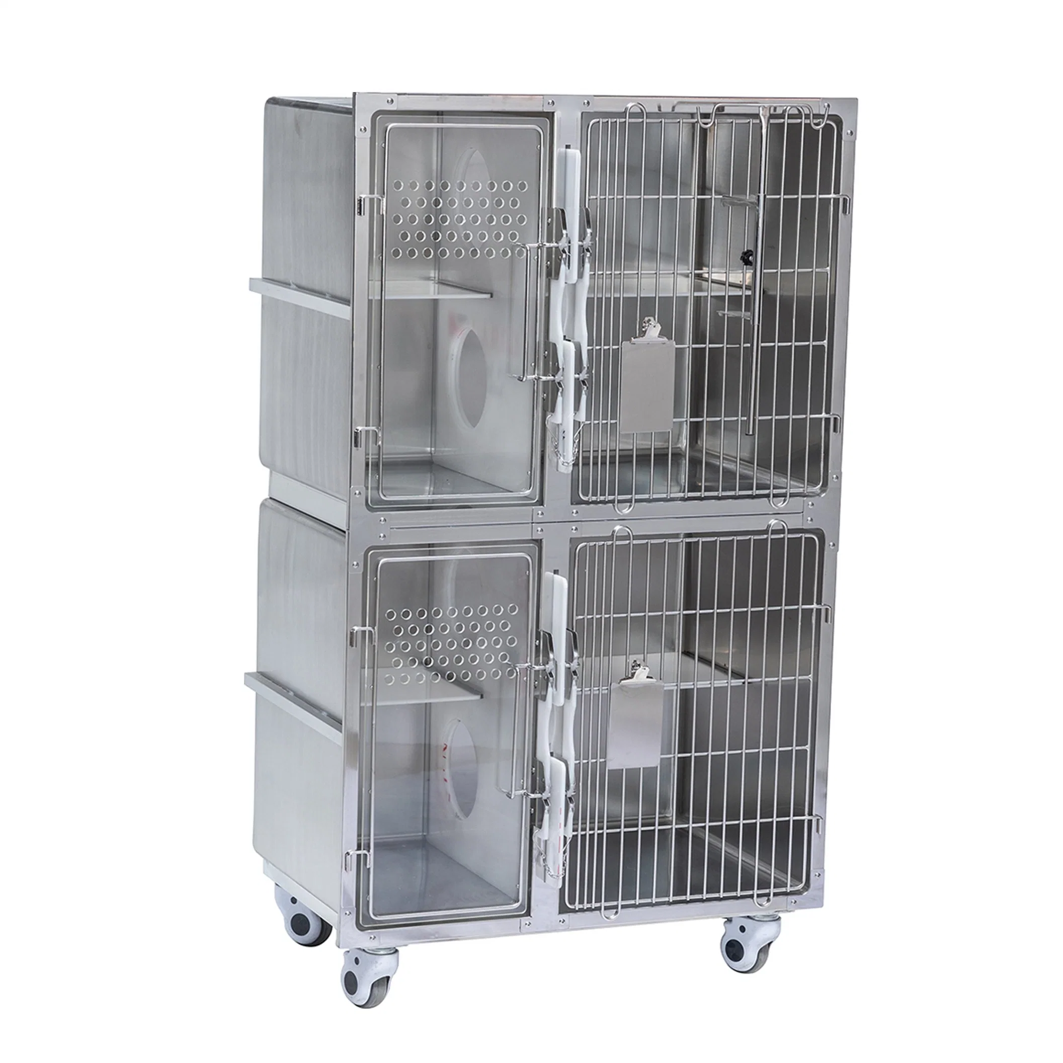 in-V006 Hot Sales Veterinary Cage Pet Cages Dog Carriers Houses Animal 4 Doors Cat Cage