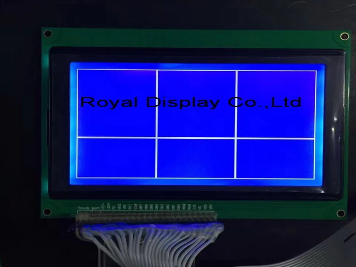 شاشة LCD RGB إيجابية العرض الرسومية مقاس 240X128 أحادية اللون