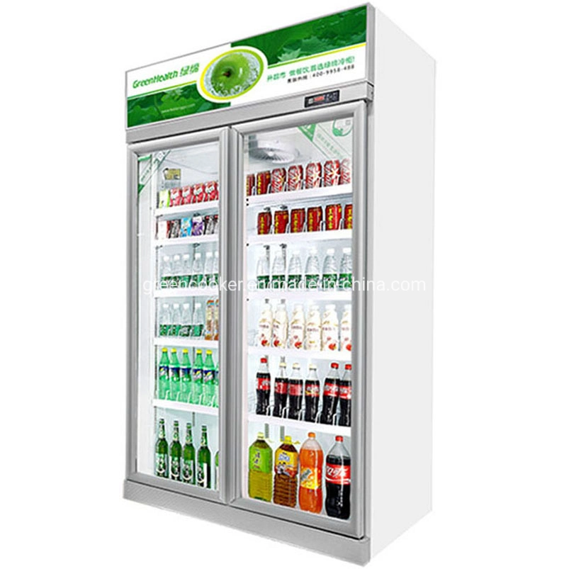 High quality/High cost performance  Supermarket Display Refrigerator Beverage Upright Display Cooler Cold Drink Showcase