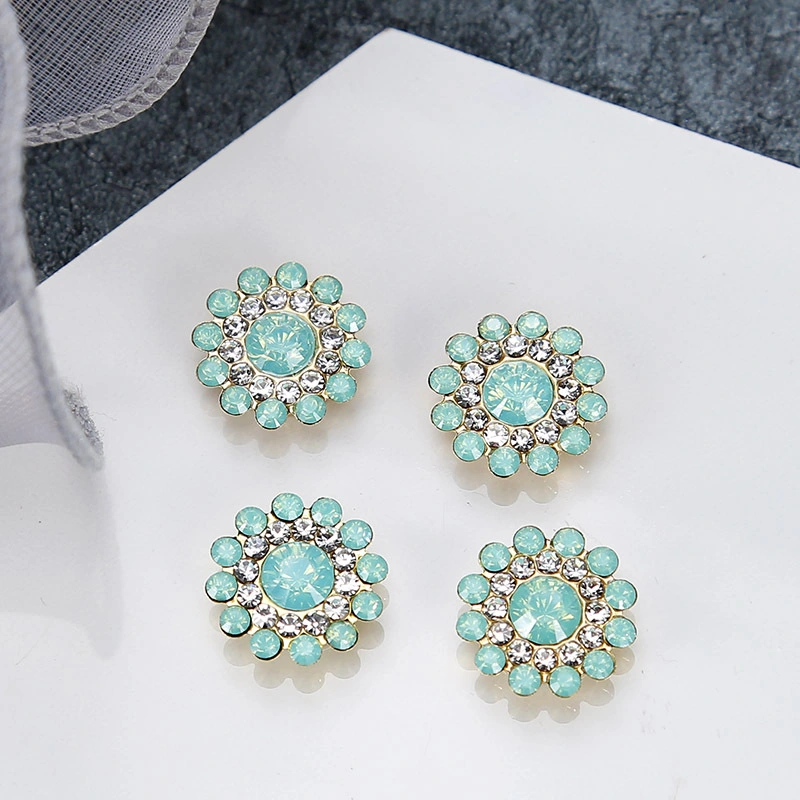 Hot Selling Sunflower Glass Ornaments Crystal Flower Rhinestones for Jewelry Making