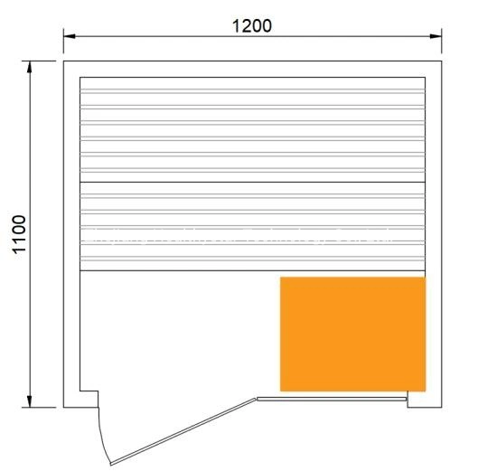 Double banc électrique sauna combiné à vapeur avec pierre