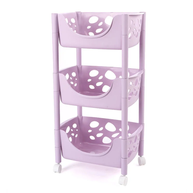 Storage Cart Mobile Shelving Unit Organizer Slide out Rolling Utility Cart Tower Rack