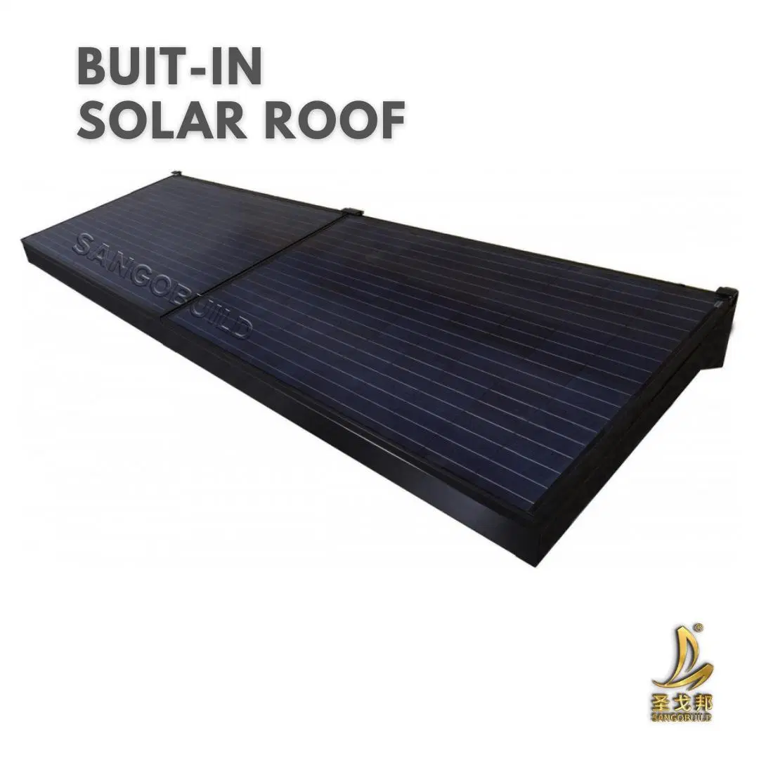 Green House Villa Rooftop Corrugated Roof Sheet Solar Shingle Roof Tiles Photovoltaic