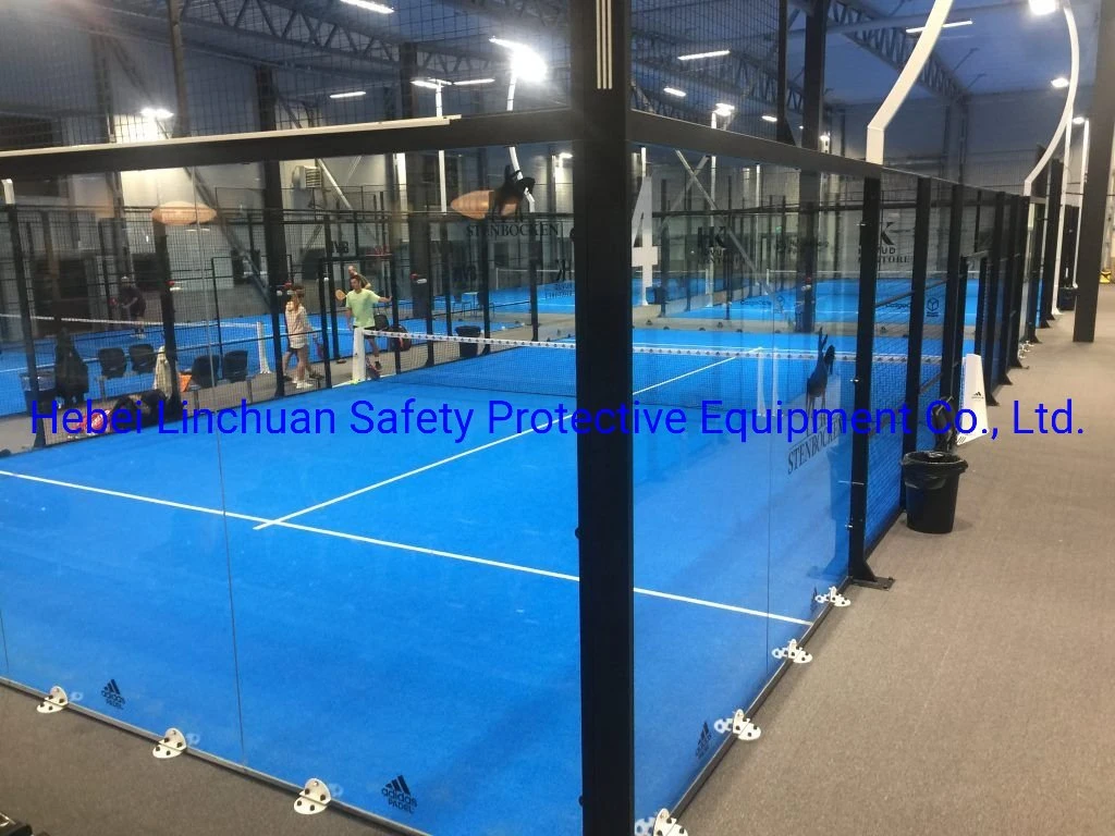 Padel Court Hochwertige Kunststoff Kunstrasen Tennis Padel Court Künstliche Rasen/voller professioneller Panorama-Sportplatz Padle Tennisplatz 10x20 m Tennisplatz