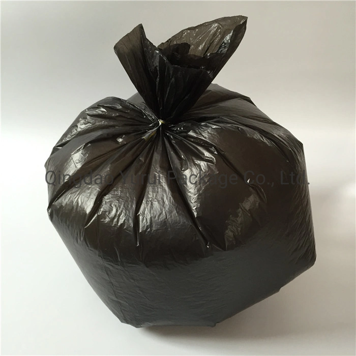 Waterproof HDPE Bin Flat Refuse Plastic Liner Trash Bag on Roll