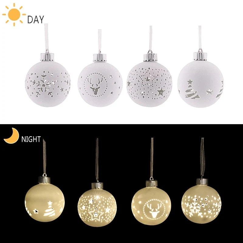 2023 Christmas Tree Christmas Decor Ceramic Hanging Ball Ornament