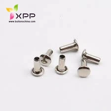 Sample Customization 9mm Brass Metal 2 Parts Rivet with Aluminum Pin