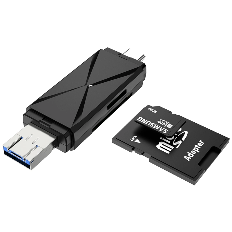 Adaptador de Hub USB3.0 de tipo C com ABS 3 de melhor preço Com suporte para cartão SD e leitor de cartões TF para telemóvel Telefone