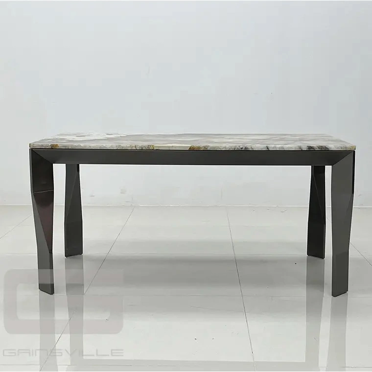 Square Italian Luxury Contemporary Mable Dining Room Table