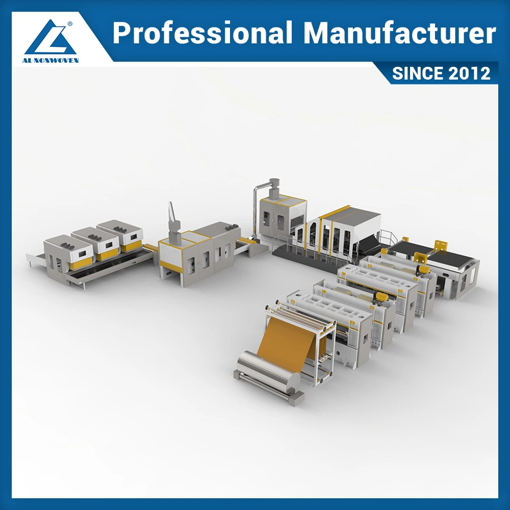 a. L Nonwoven Automatic Geotextile Runway Cross Lapper Pet Needle Punching Machine