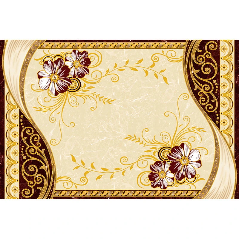 1800*1200mm Living Room Golden Decorative Carpet Tile for Floor