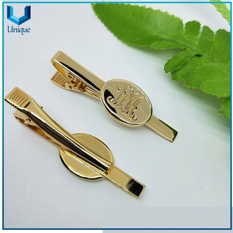 Chapado en oro 18K Tie Pin en el diseño personalizado, la fábrica de metal de la moda Mayorista/Proveedor Brazalete Linnk Barra de sujeción para la mejor tienda de regalos Decoation