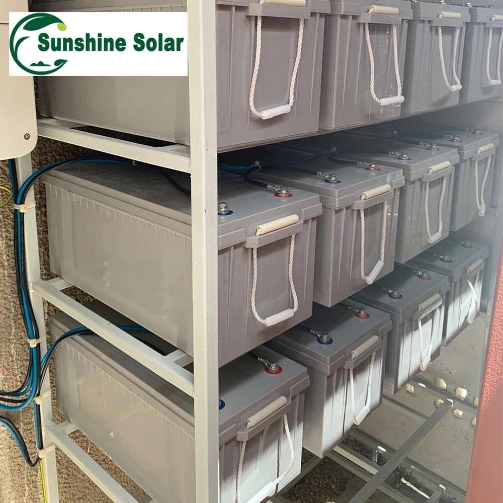 Sunshine 12V 100Ah 150ah 200Ah Gelbleisäure-Solarbatterie Paket