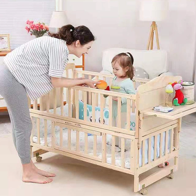 Solid Wood Style and Size Baby Cribs, Baby Bed