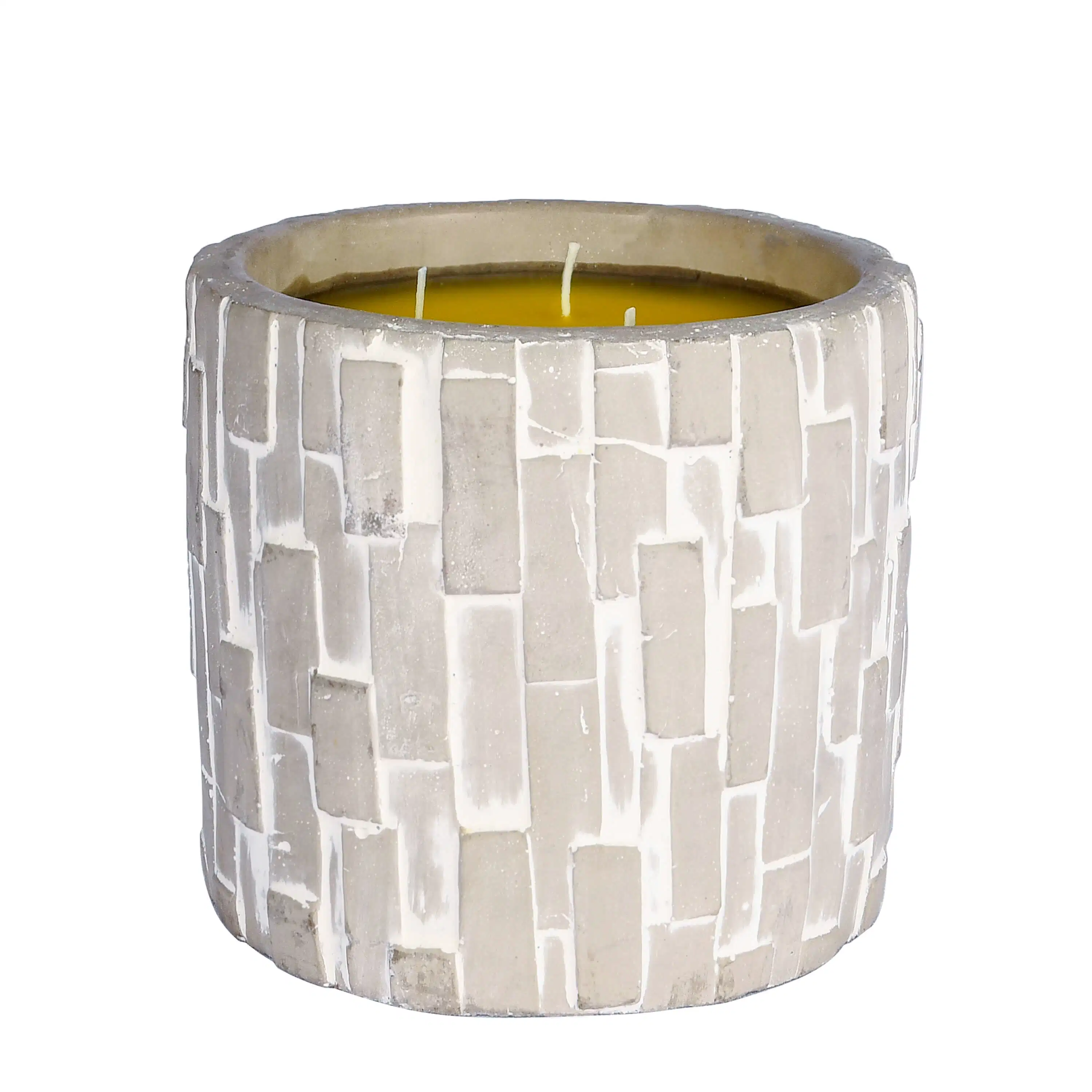 Round Cement Tank Citronella Candle for Outdoor