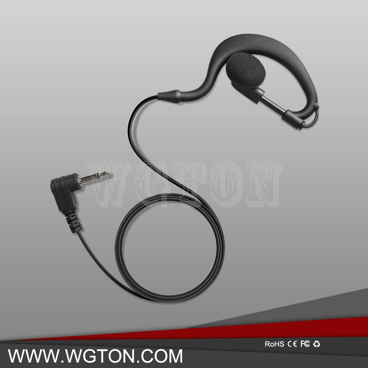 Two Way Radio with 2.5mm Jack Listen Only G Type Ear Hook Earpiece