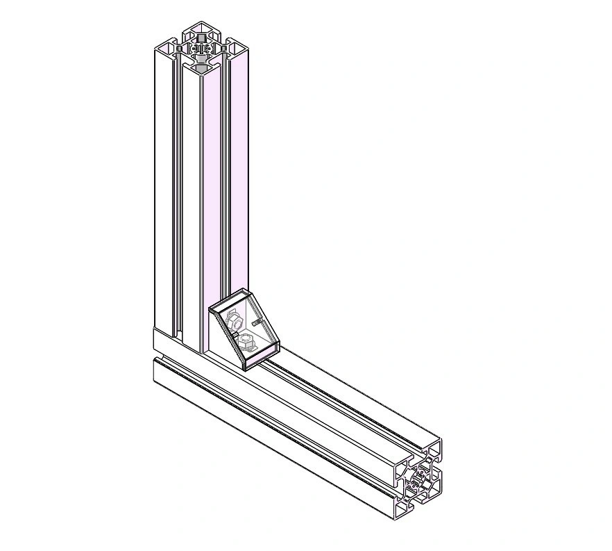 Chinese Manufacturer 6105 T5 T Slotted 10 60X60 Aluminium/Aluminum Extrusion for Workbench/Frame/Robot 6060 60120 80120