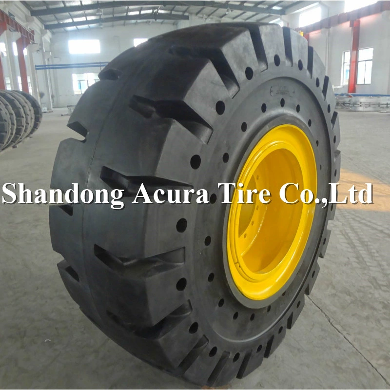 Resilient Forklift Solid Tires and Non-Marking Industrial Rubber Wheel Tyre (28*9-15 8.15-15)