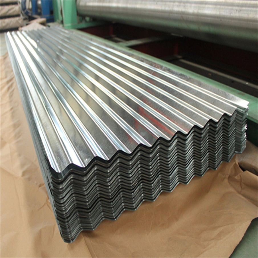 0,13-1,0/BWG/AWG Hoja de techo cero Spangle regular Corrugated Roofing Sheet