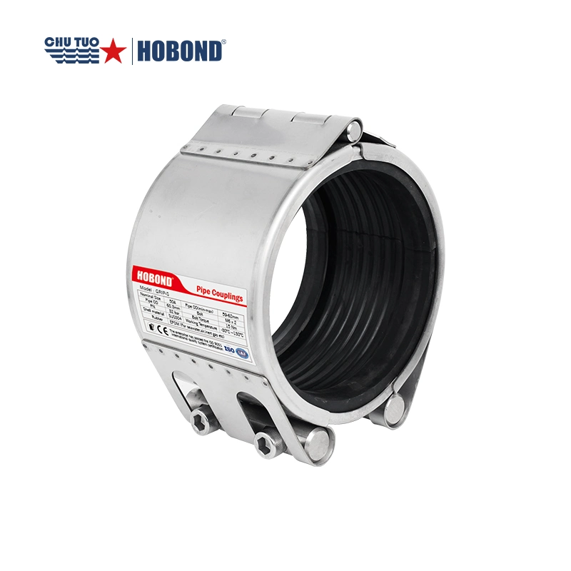 Hobond Brand 304 Stainless Steel Pipe Clamp Pipe Repair Coupling