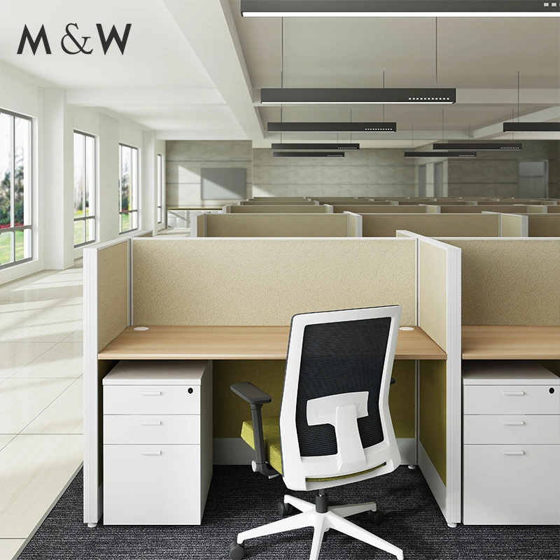 Modular Customized Size Aluminum Profiles Call Center Workstation Screen Fabric Office Desk Partition Cabinet Office Furniture