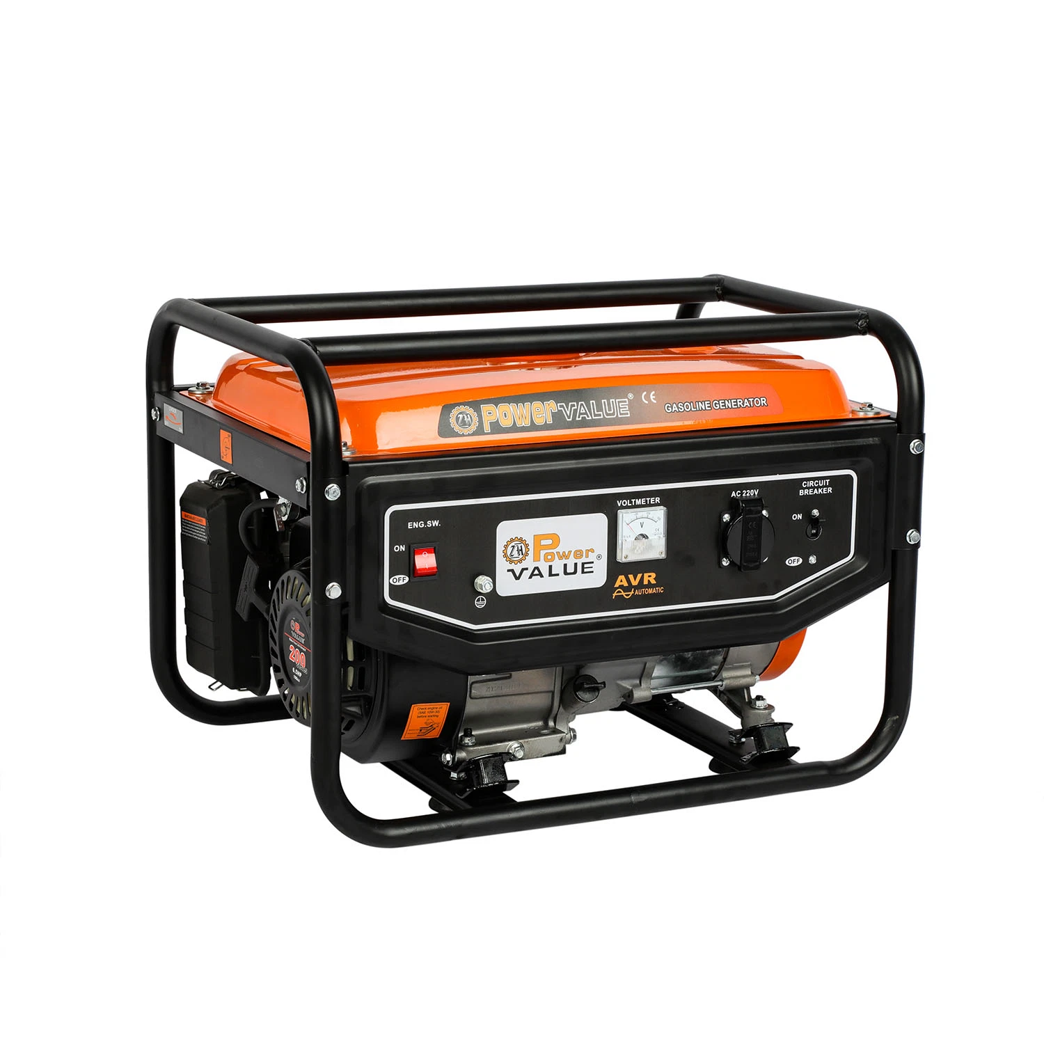 Power Value 2kw Motorcycle Muffler Gasoline Generator